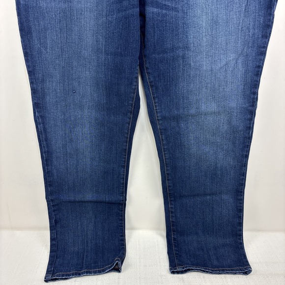 Tommy Hilfiger Men's Straight Dark Wash Jeans Size 40x30 Stretch Whiskered - Picture 3 of 14